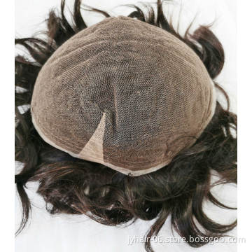 New Arrival men toupee Human hair material thin skin toupee in stock, hd full lace humanhair toupee for men